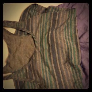 Pajama tank and shorts set size small purple/grey